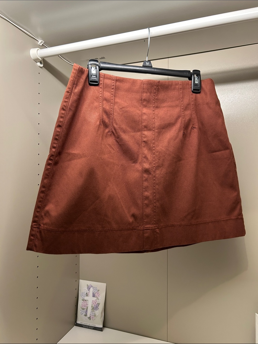 Spanx Chocolate Brown Mini Skirt Size Large